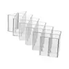 Estante de almacenamiento de ungüentos con múltiples compartimentos, organizador de tubos transparente con forma de pez para escritorio, organizador de ungüentos dividido para salón de belleza, en stock