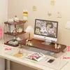 Bandeja para Teclado de Escritorio Base Elevadora de Monitor Soporte para Escritorio de Oficina Estante de Almacenamiento Elevador para Computadora de Escritorio