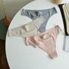 Tanga Sem Costura de Seda Gelada Primavera/Verão 2024 Roupa Íntima Feminina Secagem Rápida Forro 100% Algodão Respirável Forro 100% Algodão
