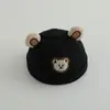 Chapéu Versátil de Proprietário Infantil Atacado Orelhas de Urso Fofas Proteção Solar para Bebê Menina Chapéu Hip-Hop Estilo Coreano Chapéu de Pele de Melão