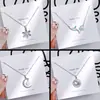 Diseño de moda sentido acero de titanio collar mujeres no se desvanece red popular cadena de clavícula temperamento lujo ligero nicho collar joyería al por mayor