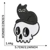 Venta al por mayor de fábrica Parche de Calavera Fantasma Estilo Punk Accesorios Decorativos para Ropa Bolsa de Lona Parche de Tela Termoadhesivo