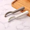Cuchillo de afeitar acero inoxidable pelador de frutas rallador de frutas y verduras cocina multifuncional piel de patata limpieza fácil artefacto para pelar