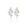 Pendientes de latón chapado en oro de 14 quilates Zhongxing jewelry para mujer, hojas, clip para cartílago auricular sin dolor, accesorios de joyería al por mayor
