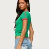 Aliexpress Nuevo Producto de Comercio Exterior Camiseta de Mujer con Estampado de Letra Mexicana Cuello en V Sexy Hot Girl Top Tubo Ajustado