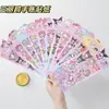 Adesivos Sanrio Japonês Kuromi My Melody Holograma Laser Adesivos Criativos Fofos para Decoração de Planner