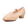 Cordones de lona camel especiales para profesores de baile, zapatos de danza folclórica, zapatos de suela blanda para danza del vientre para mujeres adultas, práctica de ballet.