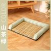 Tapete de verão casinha de gato casinha de cachorro rattan gatos e cães de porte grande e médio universal para quatro estações resfriamento tapete de resfriamento para animais de estimação