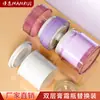 Botellas de Crema al Vacío Personalizadas al por Mayor 15g 30g 50g 100g con Dosificador Superior, Envase Galvanizado Esmerilado Botellas para Loción para Crema Facial