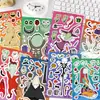 8 Piezas de Pegatinas de Collage de Noches de Terror Navideñas Transfronterizas DIY para Diario Teléfono Cuaderno Decoración Pegatinas Educativas Impermeables