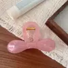 Novo Prendedor de Cabelo Redondo com Laço de 10,5cm com Fecho de Borboleta, Sensação de Alto Padrão, Elegante Prendedor de Garra para Parte de Trás da Cabeça, Prendedor Shark Versátil e Estiloso