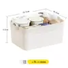 Caixa Organizadora de Plástico para Miudezas com Tampa Caixa de Armazenamento Grande Organizador de Roupas para Guarda-Roupa Cesta de Armazenamento para Lanches, Brinquedos, Livros