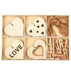 Bricolaje Madera MDF Tablero de Densidad Tablilla Recortada Color Original Creativo Día de San Valentín Hecho a Mano Graffiti Pintado a Mano Virutas de Madera de Colores