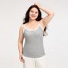 Camisola com Renda para Mulheres 2026 Novo Estilo Primavera/Verão com Bojo, Lindo Design nas Costas, Adequada para Usar em Camadas ou Sozinha
