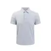 Camisa Polo de Hombre Sin Costuras de Secado Rápido Verano Casual de Negocios Camiseta con Cuello de Solapa Transpirable Cómoda Camiseta de Manga Corta