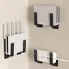Estante de almacenamiento para decodificador de TV montado en la pared, soporte sin taladro