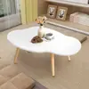 Mesa de Centro em Formato de Nuvem, Mesa Pequena para Dormitório, Mesa de Jantar de Chão para Quarto, Mesa de Jantar para Janela de Canto para Uso Doméstico, Tatame para Quarto de Menina