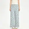 Novas calças de pijama térmicas femininas de outono, tecido escovado dupla face, adequadas para usar ao ar livre, estampa de desenho animado, calças de casa, calças compridas casuais