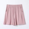 Roupa de Casa Modal Cintura Elástica Cor Sólida Versátil Casual Tamanho Grande Pode Ser Usado Fora Verão Shorts Elásticos Estilo Fino