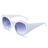 3374 Gafas de Sol de Moda Europeas y Americanas con Montura Redonda Ojo de Gato para Hombres y Mujeres Gama Alta Amazon Transfronterizo Personalizado Anti-Púrpura