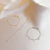 Versão Coreana de Nova Moda Estilo Transfronteiriço Ins Pulseira com Letras Simples e Elegante Pulseira de Aço Inoxidável Versátil Joia de Aço Titânio