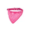 Bandana ajustável para gatos e cachorros, babador, lenço quadrado, coleira, suprimentos para animais de estimação, lenço para cachorro de porte médio