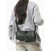 Bolso de Hombro para Hombre Estilo Japonés Marca de Moda Bolso Pequeño Cilindro para Mujer Bolso Cruzado Casual para el Trabajo Mochila Deportiva Simple para Montar