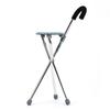 Muleta de acero inoxidable Kolet, taburete de cuatro patas para personas mayores, para ayudar a caminar, taburete de tres patas, taburete con muletas, muletas