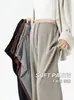 Calça pantalona de maternidade com cordão, calça casual de cintura alta para primavera e outono, macia e com bom caimento, modelagem solta, não restritiva, calça longa para gravidez