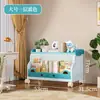 Estante Móvel de Livros com Múltiplas Camadas e Rodas para Uso Doméstico, Sem Necessidade de Instalação, Estante para Armazenamento de Lanches Infantis e Brinquedos de Bebê