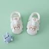 Sapatos de bebê de verão anti-queda 0-6 meses 1 ano de idade sapatos de bebê da criança sola macia antiderrapante bordado bonito sandálias respiráveis