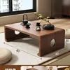 Mesa pequena de janela saliente em madeira maciça, mesa de chá tatami, mesa kang, mesinha baixa, escrivaninha, mesa kang simples de varanda, mesa tradicional chinesa, mesa de piano