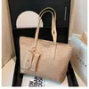 Bolsa Grande de Luxo 2025 Outono Inicial Bolsa Feminina Bolsa de Ombro Grande Capacidade Roupas de Trabalho Versátil Conjunto de Três Peças Bolsinha Bolsa Tote