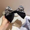 Francês Vintage Impresso Pulseira de Cabelo Elegante Faixa de Cabelo das Mulheres Gravata Elegante Big Bowel Anel Corda de Cabeça Delicado Ponytail Corda de Cabelo