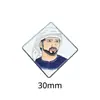 Modelo Quente Transfronteiriço Oriente Médio Emirados Árabes Unidos Retrato do Rei Senhor Esmalte Pintado Emblema Adesivo para Celular Pronto para Entrega