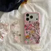 Popular funda rosa girly con forma de corazón adecuada para Apple 17 Pro Max, iPhone 16 y lindo iPhone 15