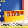 Estante de Ferro Forjado para Uso Doméstico, Estante Modular Colorida Estilo Kallax de Chão com Armazenamento em Gaveta, Novo Estilo Chinês