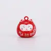 Campana de Viento Estilo Japonés Gato de la Suerte para Buena Fortuna y Bendición, Campana de Viento Lacada Colgante para Teléfono/Llaves