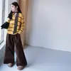 Conjunto de Suéter de Tricô e Calça Wide Leg para Meninas Outono 2026 Novo Estilo para Meninas Mais Velhas, Conjunto de Duas Peças Tendência para Primavera e Outono