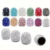Tampa de válvula de argila nova criativa tampa de válvula de bola de cristal tampa de válvula de núcleo de válvula modificado com incrustação de diamante em estoque