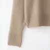 Z Estilo Europeu e Americano Transfronteiriço 2026 Nova Moda Elegante Roupa Feminina Atacado Gola Redonda Toque Macio Malha Suéter 2142191