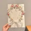 Corona de Flores de Cinta para Niñas Diadema de Perlas para Niñas 2026 Nuevo Accesorio para el Cabello de Princesa Diadema Lazo para el Cabello Tocado con Corona