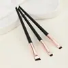 Set de 3 Pinceles para Delineador de Ojos Filo de Cuchillo, Set de Pinceles para Maquillaje de Ojos, Pincel para Aegyo-Sal, Pincel de Detalle, Pincel para Cejas, Pincel Curvo Fino para Cola