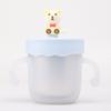 Taza de agua infantil de acero inoxidable 316 grado alimenticio para bebé, taza para leche para el desayuno, taza con pajita, resistente a las caídas, doble asa, taza para beber