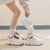 Tênis Casuais Espessos Estilo Ins 2025 Novos Versáteis Esportivos Coreanos Tendência Sapatos Brancos para Mulheres