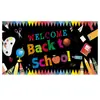 2026 Temporada de Regreso a Clases Transfronteriza Tela de Fondo para Decoración de Apertura Escolar Banderines Colgantes para Fiesta Pancarta de Temporada de Regreso a Clases Cortina de Puerta Bandera Tela de Fondo