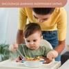 Cuchara de Silicona para Alimentar Bebés Cuchara de Entrenamiento Primera Etapa Vajilla para Bebés Suministros para la Alimentación Punta Suave Cuchara para Destete de Bebés