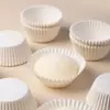 Suministro de Capacillos de Papel para Pasteles Semitransparentes de 24g, Capacillos de Papel para Pasteles de Color Sólido a Prueba de Aceite de Grado Alimenticio, Capacillos de Papel para Pasteles Mochi de Nieve
