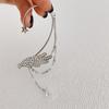 Aretes Colgantes de Oreja para Mujer, Nueva Moda, Largos, Super de Hadas, Alas de Hada, Clip para la Oreja de Hada, Aretes Exagerados de Diamantes Completos sin Agujeros en las Orejas
