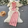 Conjunto de Dos Piezas para Mujer Verano, Estilo Puro Deseo, Camiseta sin Mangas Ajustada, Falda Irregular Adelgazante que se Ajusta a la Cadera, Elegante
